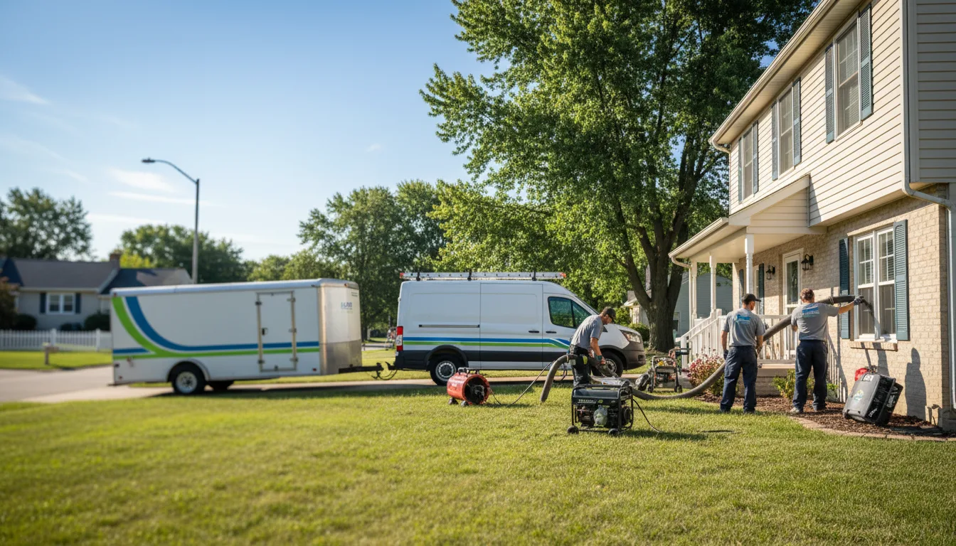 Flooded Basement Restoration And Cleanup With Repair in Ridgway, IL near me